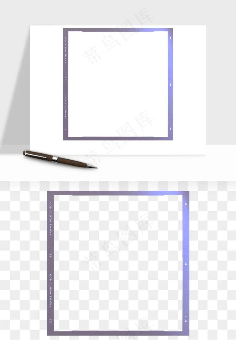 电影黑胶胶片元素png免抠