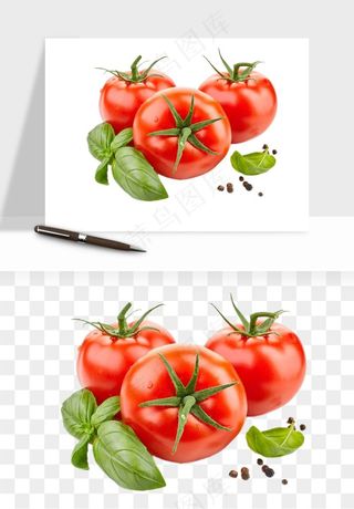 西红柿番茄圣女果png免抠
