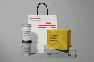 咖啡打包袋2 平面vi提案样机