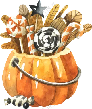 南瓜万圣节糖果