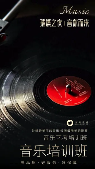 音乐培训班限时优惠教育宣传海报