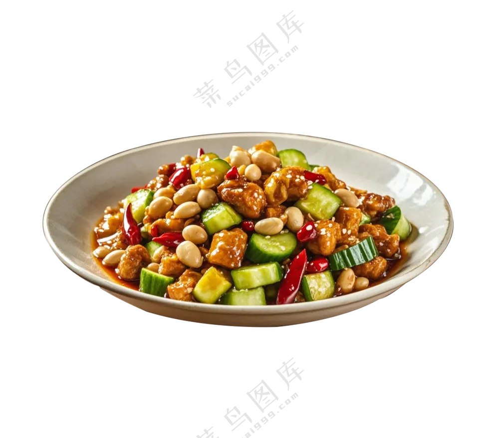 宫保鸡丁免抠