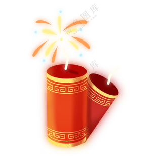 鞭炮   新年鞭炮   炮仗   鞭炮素材  免扣素材    鞭炮抠图