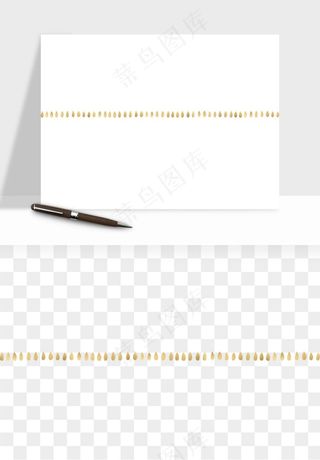 金色植物花环边框png免抠