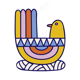 鸟类装饰 民族风装饰小元素