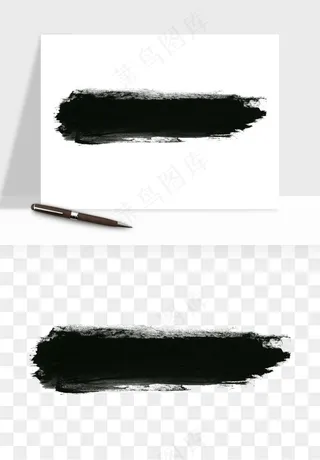 墨迹水墨圆圈圆环边框