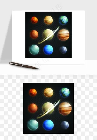 宇宙太空行星矢量png免抠