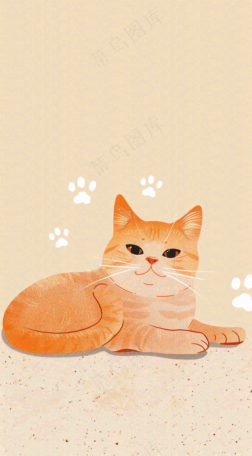 宠物生活馆猫狗卡通插画背景