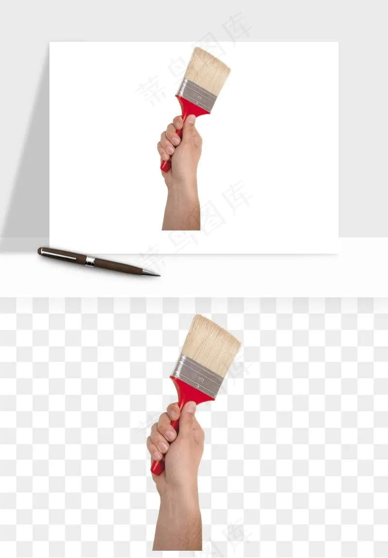 油漆刷子粉刷png免抠