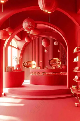 年货节促销电商背景