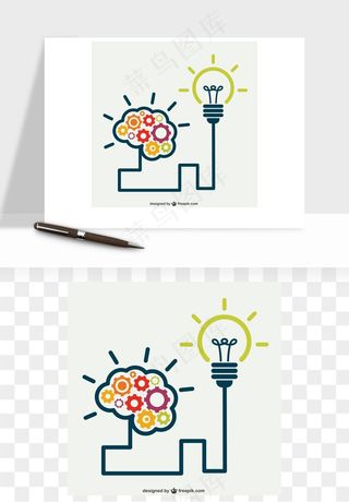 商务科技齿轮组矢量png免抠