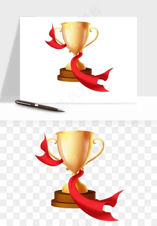 荣誉奖杯冠军金奖png免抠