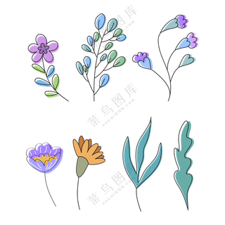 各种颜色种类的花朵 (3)