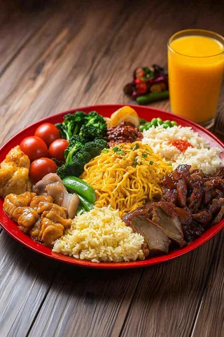 麻辣烫麻辣拌小吃美食摄影图