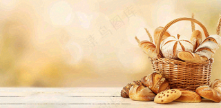 面包蛋糕甜点美食摄影图