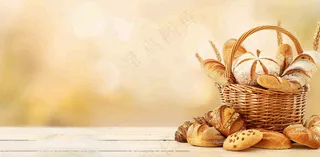 面包蛋糕甜点美食摄影图