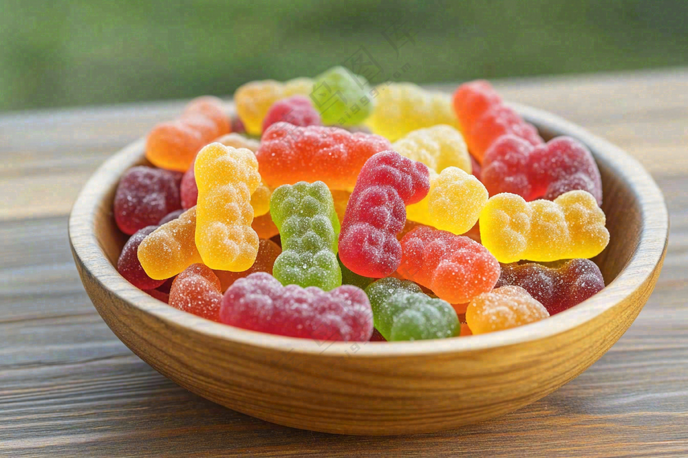 软糖糖果甜蜜美食摄影图