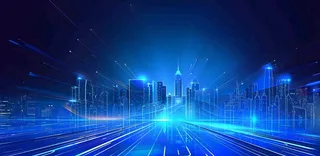 蓝色渐变科技背景