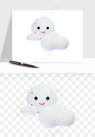 立体天气图标png免抠