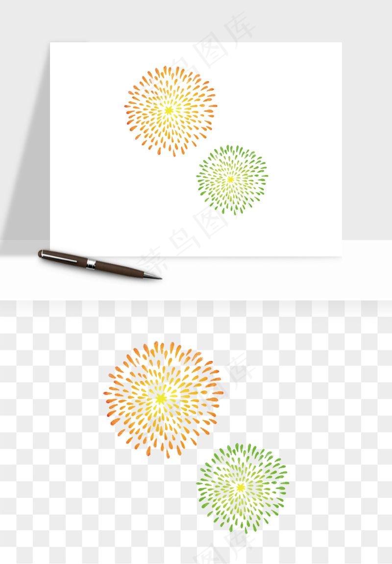 卡通烟花烟火礼花png免抠