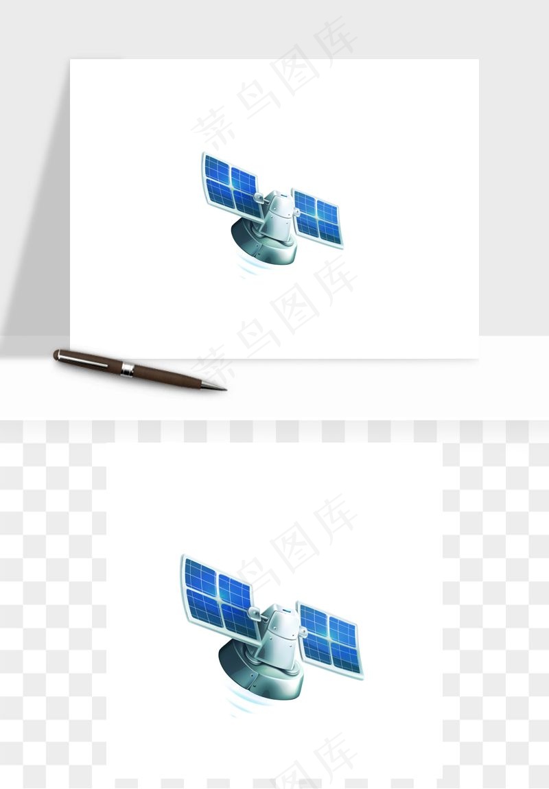 手绘卫星导航矢量png免抠图