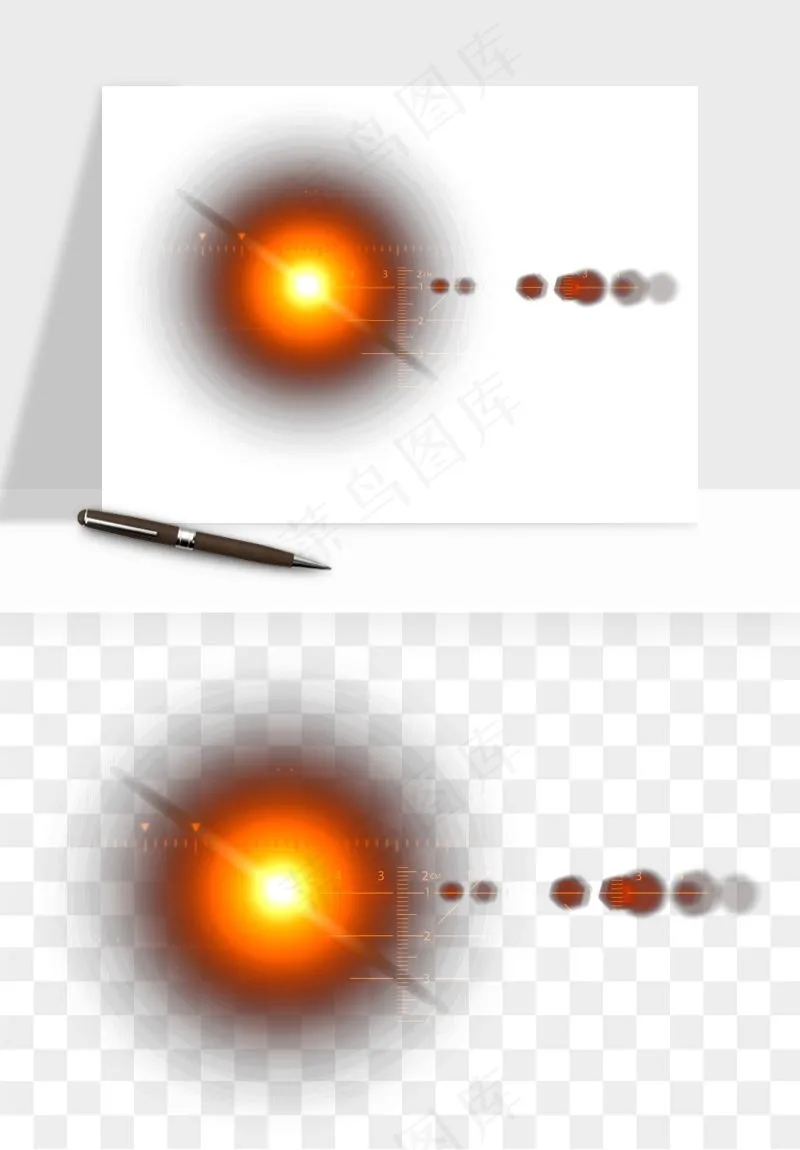 光晕光圈阳光太阳光效png免抠