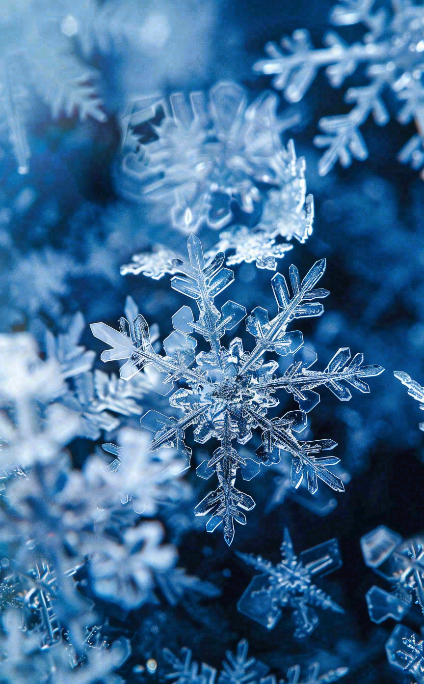 冬天寒冷白雪结冰大寒摄影图