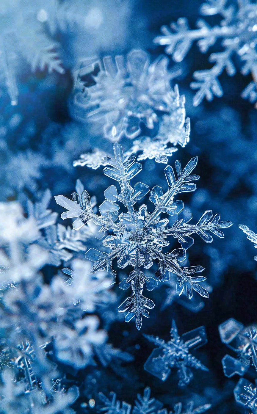 冬天寒冷白雪结冰大寒摄影图