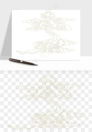 国潮祥云矢量png免抠