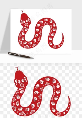 十二生肖剪纸中式纹样图案png免抠