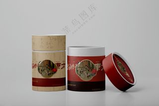 茶罐 茶叶罐样机 茶叶包装罐子