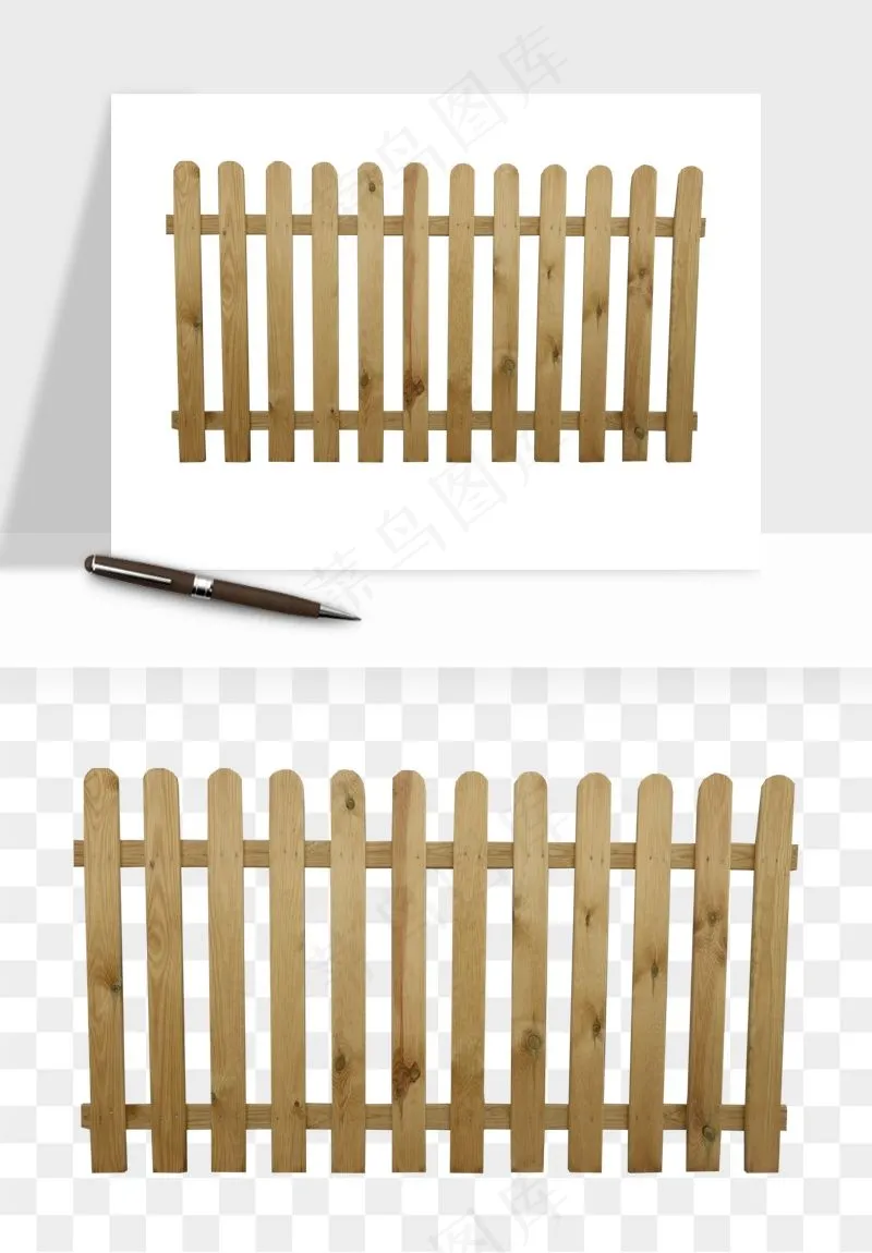 手绘围栏护栏栅栏png免抠