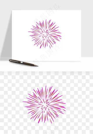 卡通烟花烟火礼花png免抠