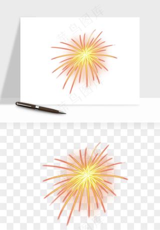 卡通烟花烟火礼花png免抠