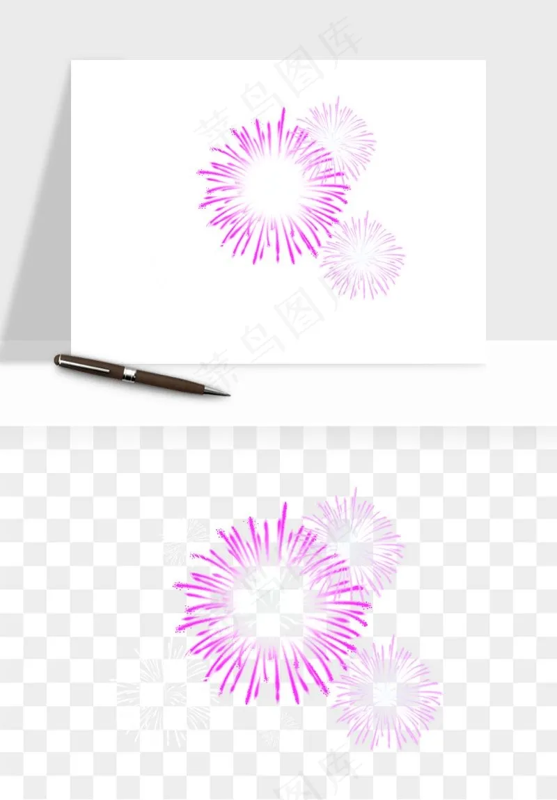卡通烟花烟火礼花png免抠