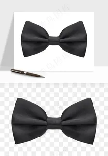 蝴蝶结西装领结png免抠
