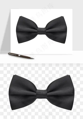 蝴蝶结西装领结png免抠