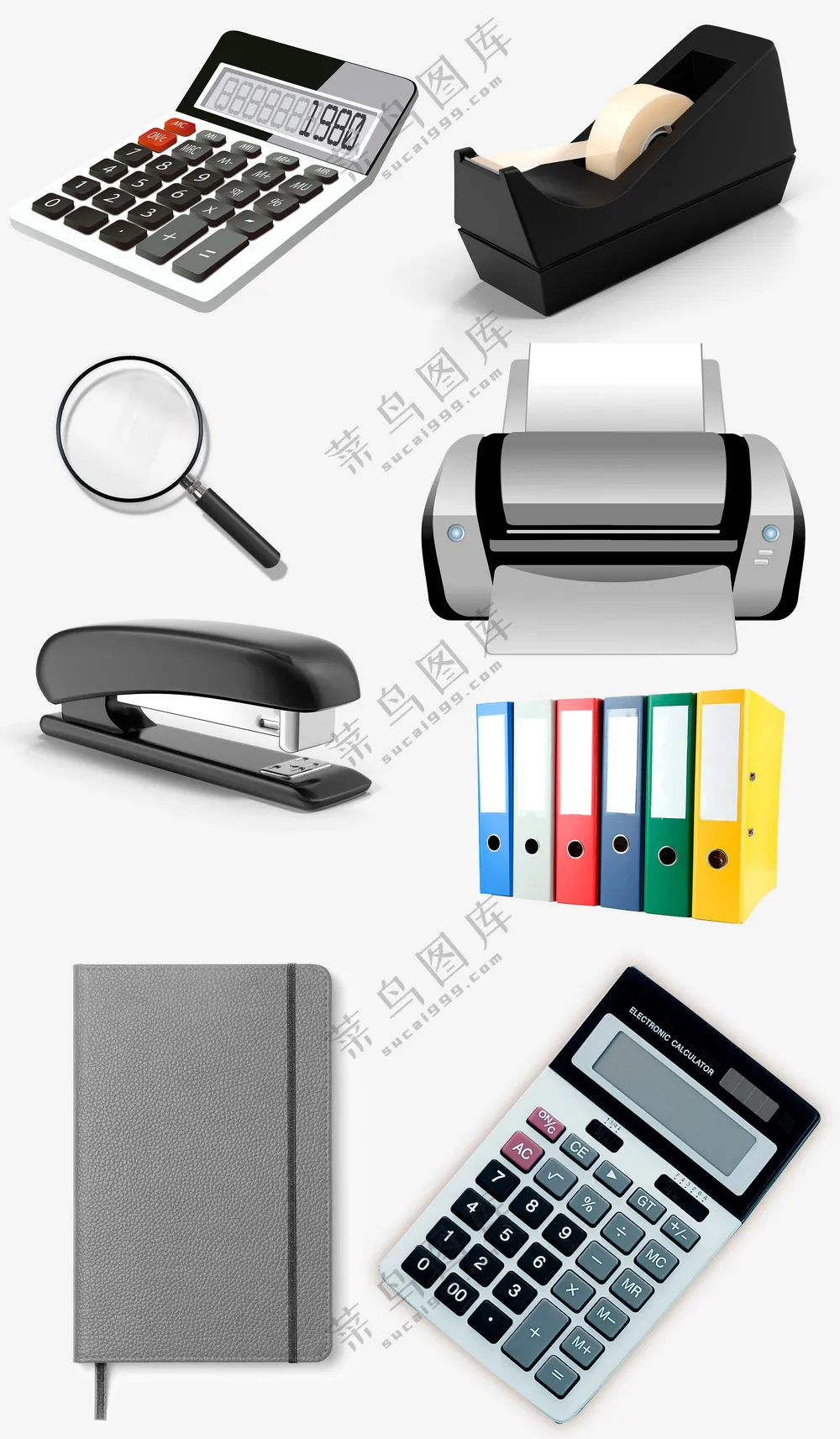 白领上班族办公用品元素大合集