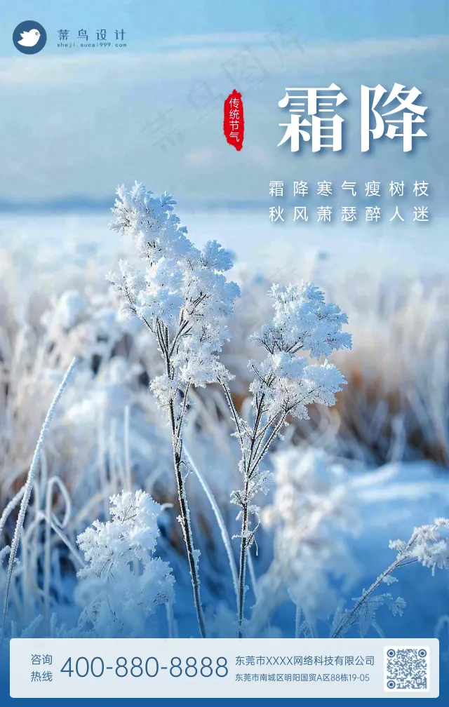 霜降手机海报
