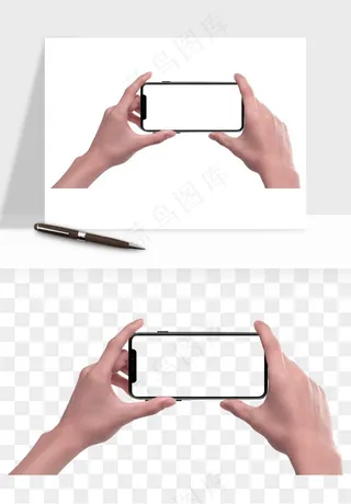 手拿手机素材png免抠