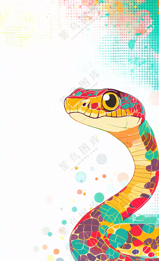 蛇年春节新年背景