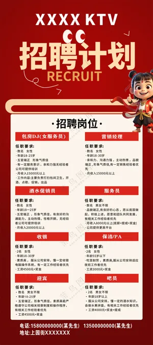 酒吧,ktv招聘广告