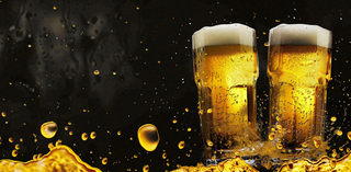 饮品啤酒饮料背景