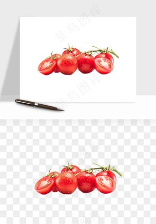 西红柿番茄圣女果png免抠