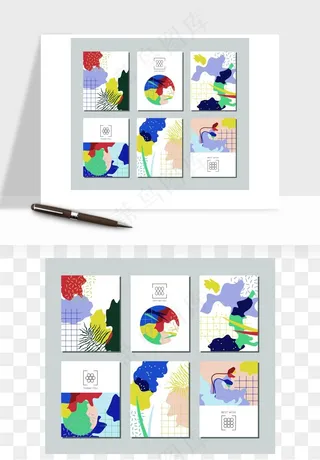 森系小清新花卉背景矢量png免抠