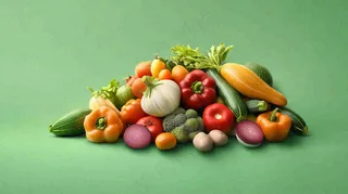 蔬菜堆食物膳食纤维摄影图