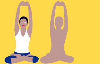 瑜伽体式 坐山式