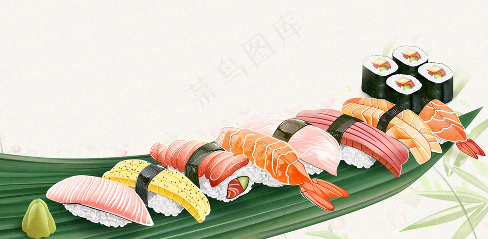 日韩料理美食摄影图背景
