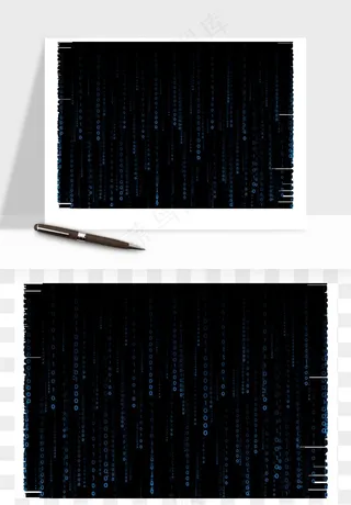 科技几何点线数字装饰png免抠