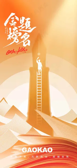 金榜题名高考毕业季海报